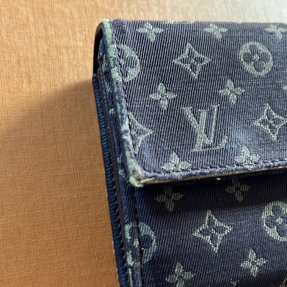 Louis Vuitton Mini Lin Monogram Portefeuille Sarah Wallet - Picture 15 of 16